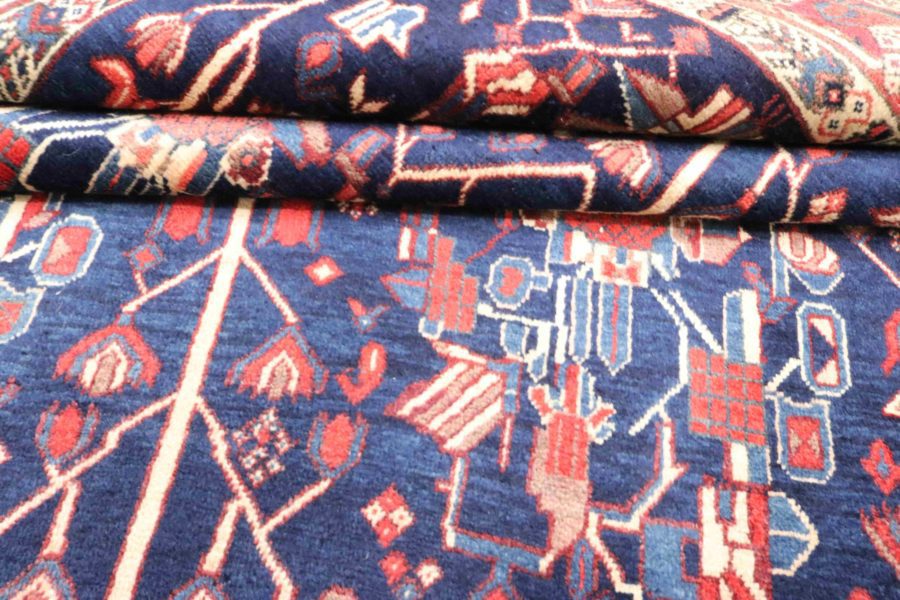 Tapis persan Shahrebabak noué à la main