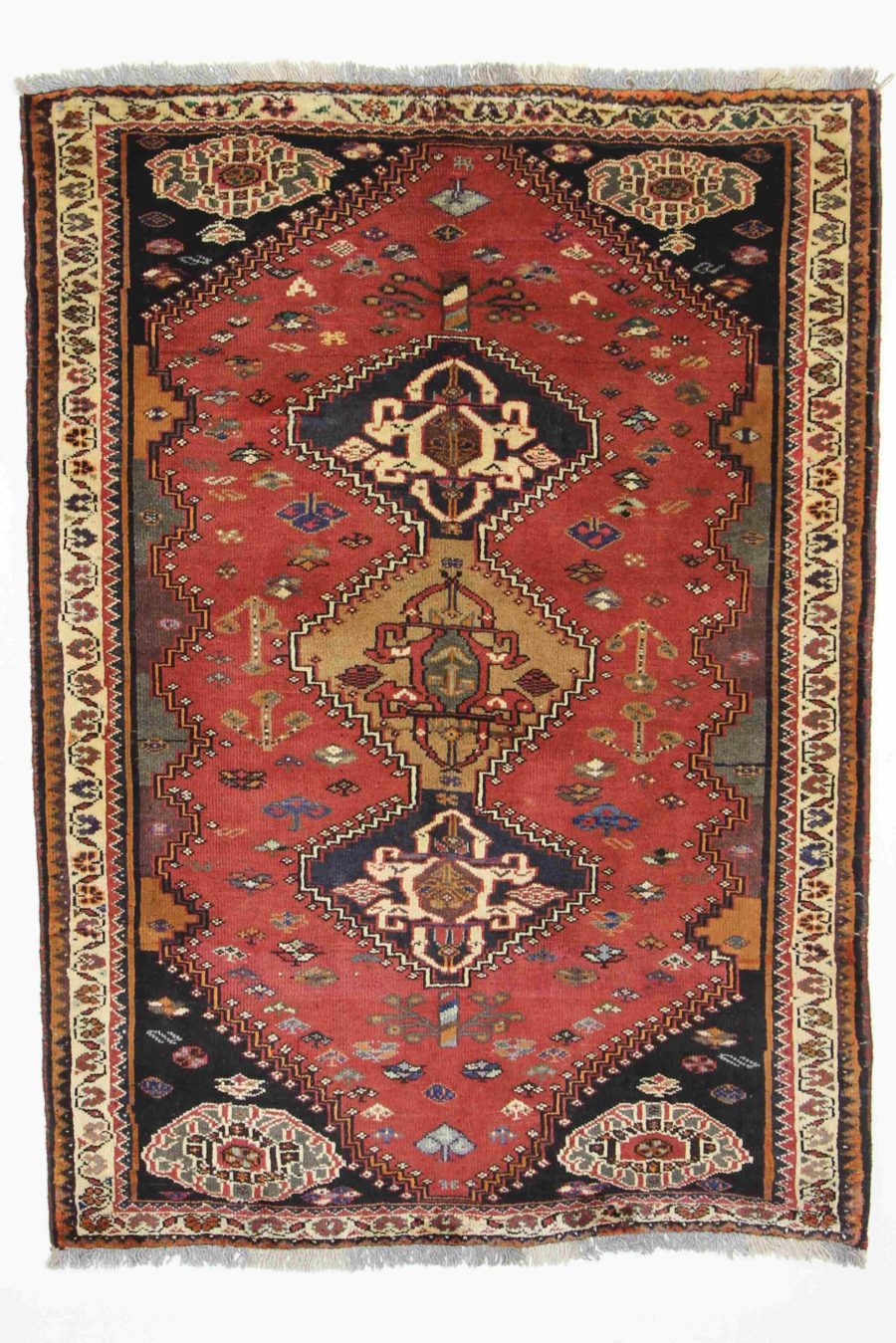 Tapis persan Shiraz noué à la main