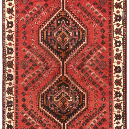 Hand-knotted Persian Shiraz carpet
