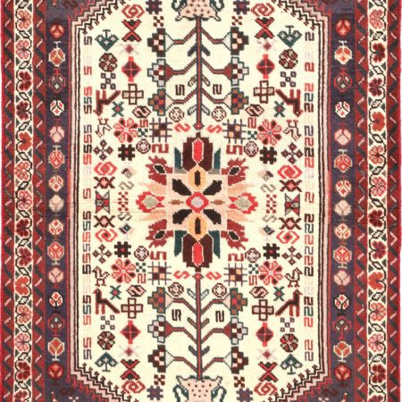 Hand-knotted Persian Shiraz carpet