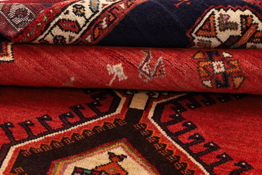 Hand-knotted Persian Shiraz carpet