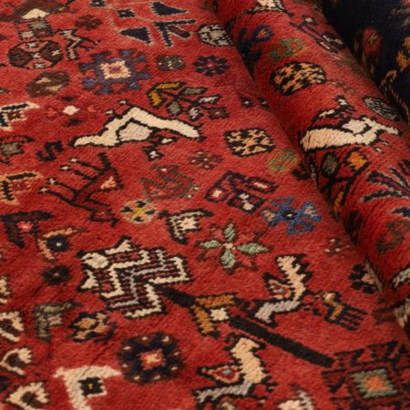 Tapis persan Shiraz noué à la main