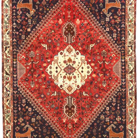 Tapis persan Shiraz noué à la main