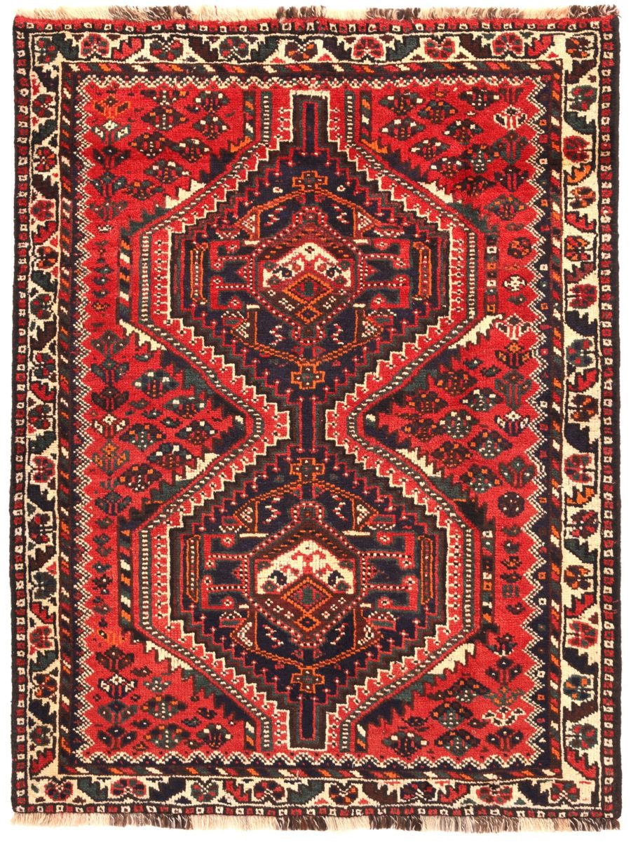Hand-knotted Persian Shiraz carpet