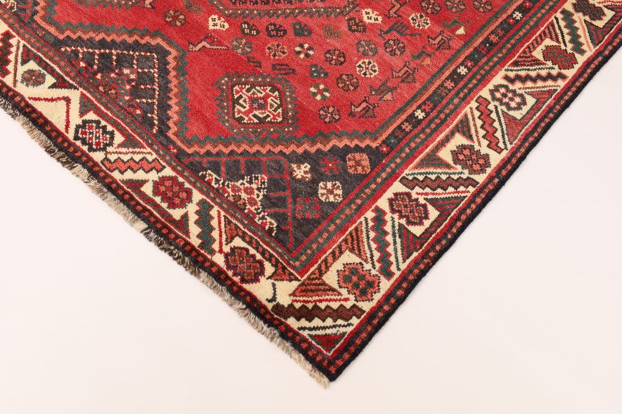 Tapis persan Shiraz noué à la main