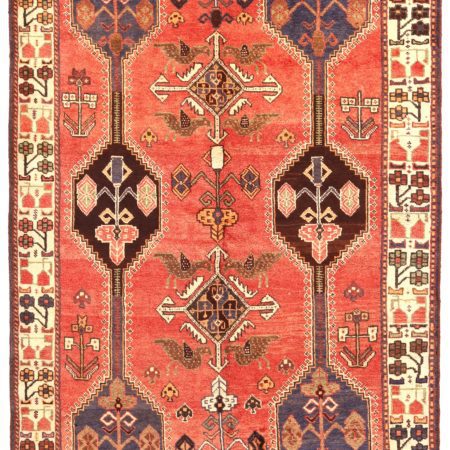 Hand-knotted Persian Shiraz carpet