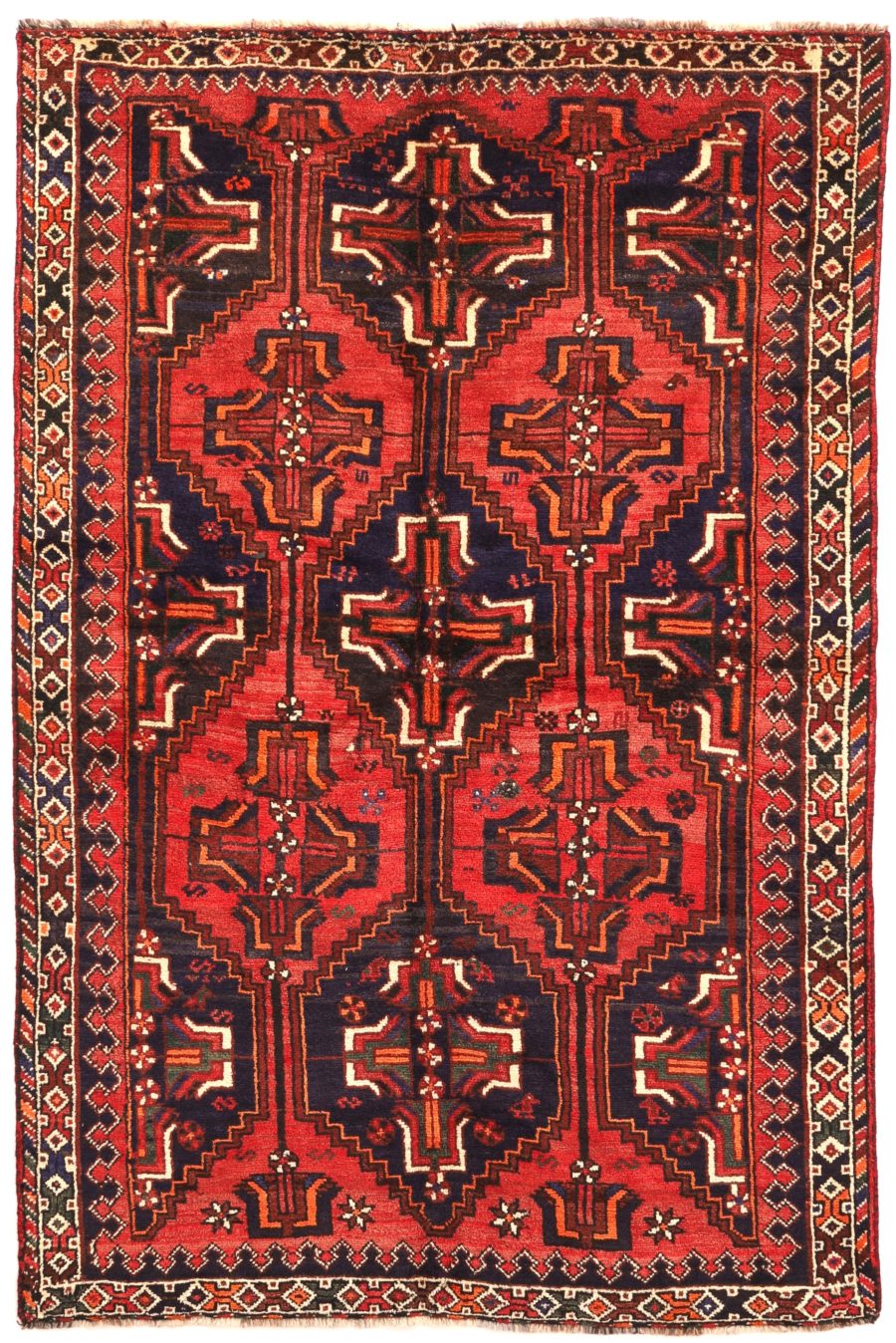 Hand-knotted Persian Shiraz carpet