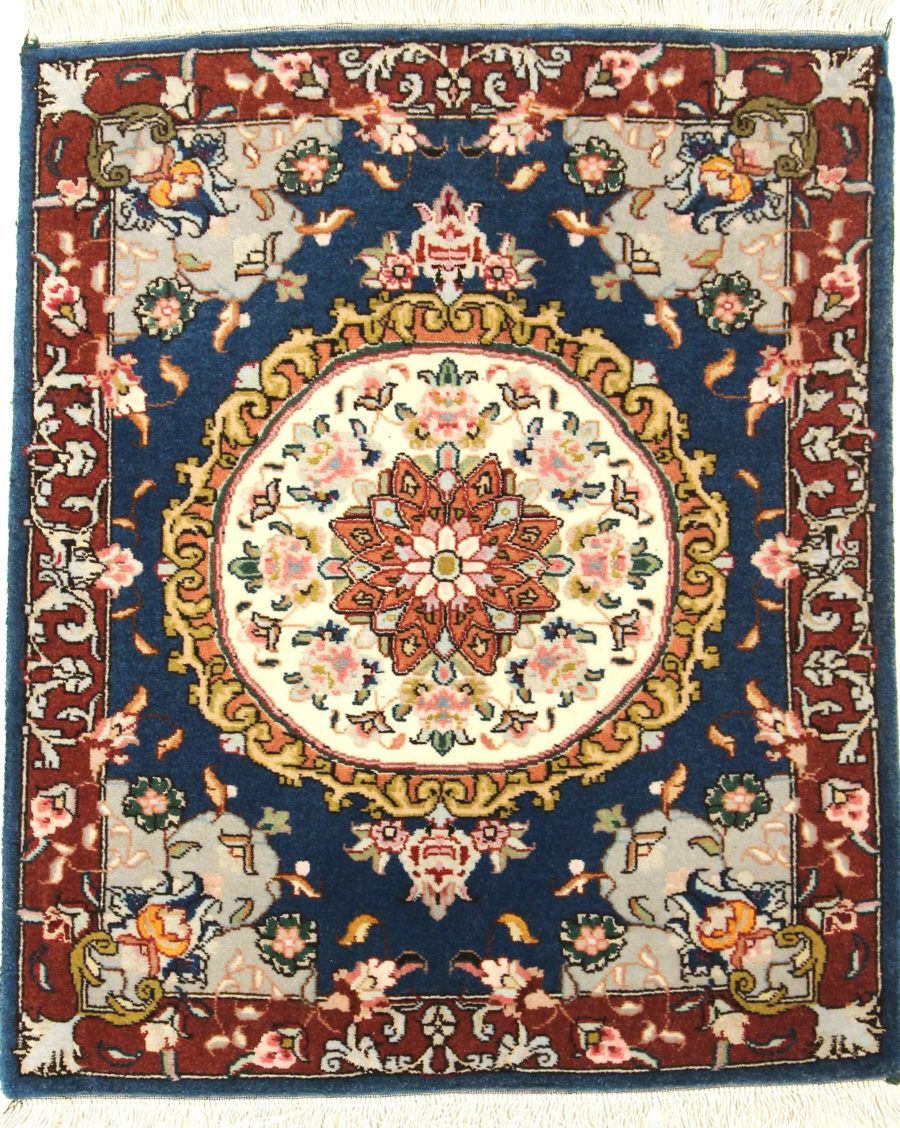 Hand-knotted Persian Tabriz carpet