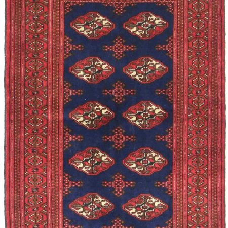 Tapis persan Turkaman noué à la main