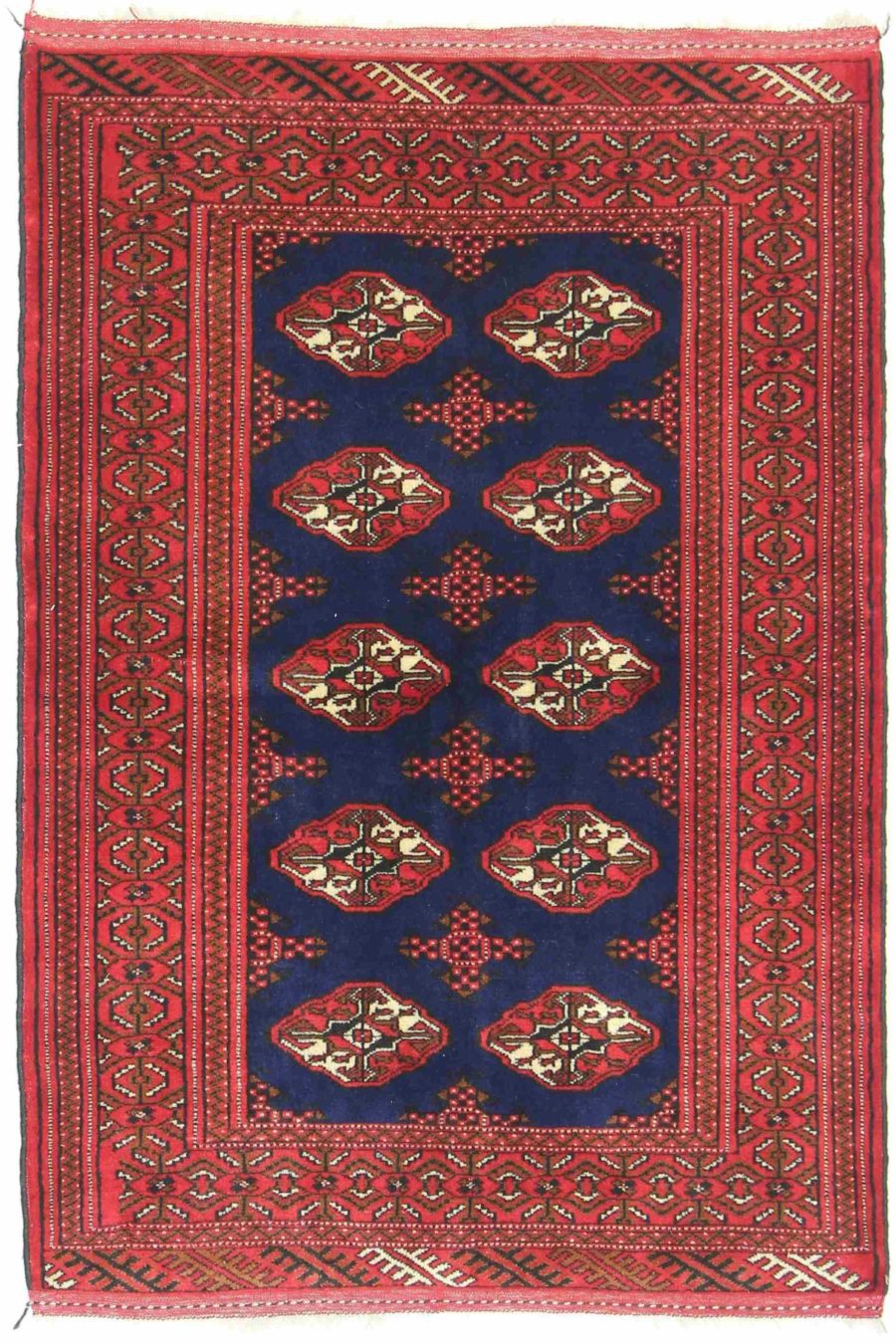 Tapis persan Turkaman noué à la main