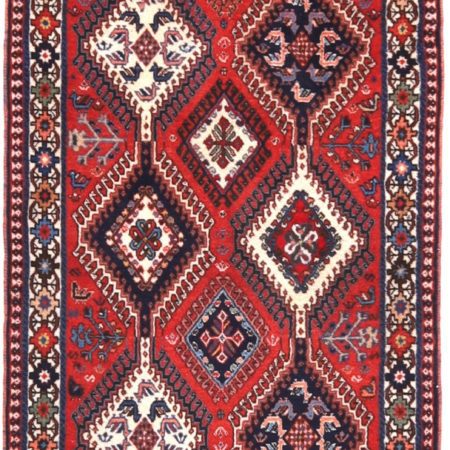 Hand-knotted Persian Yalameh carpet