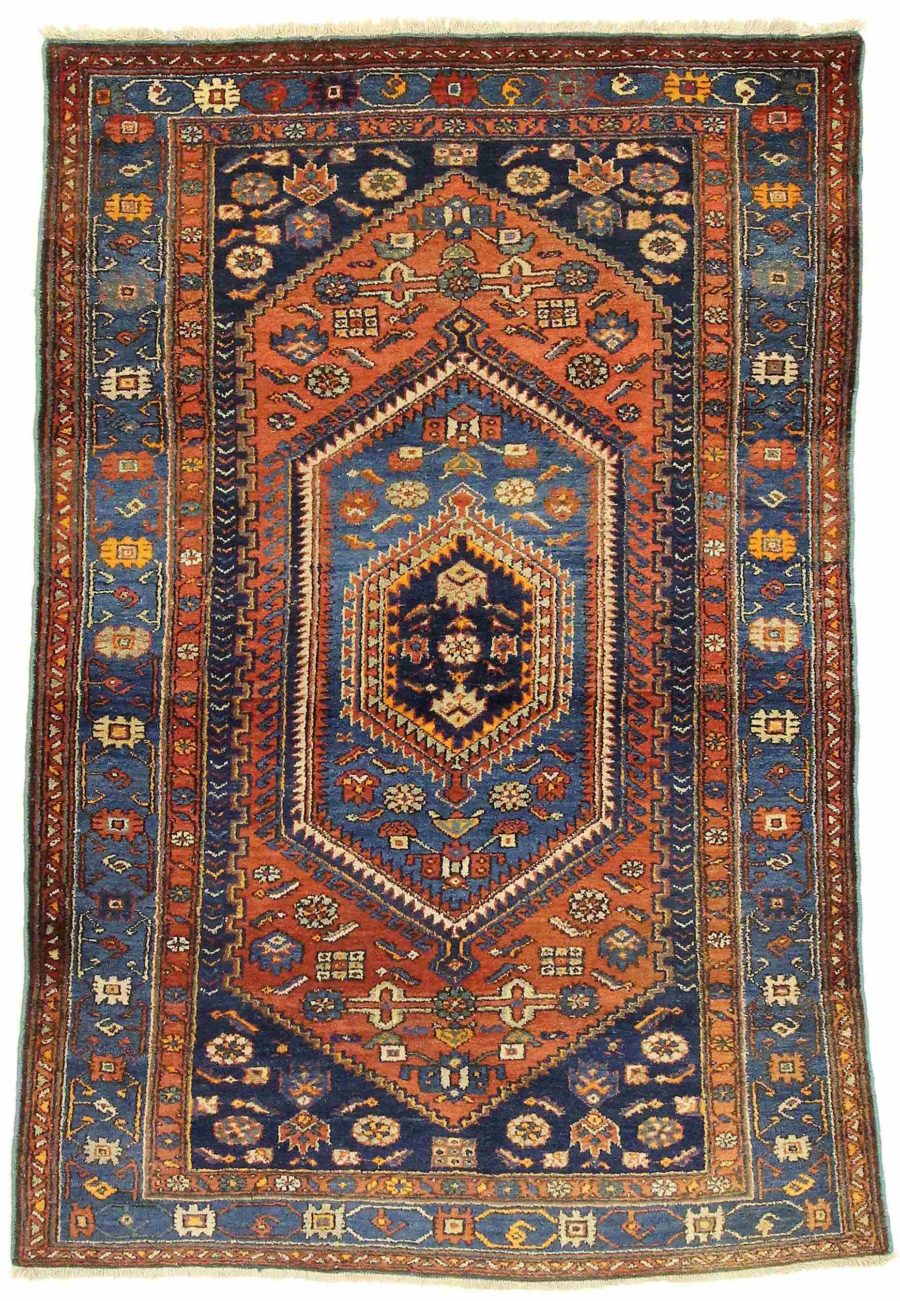 Tapis persan noué à la main de Zanjan
