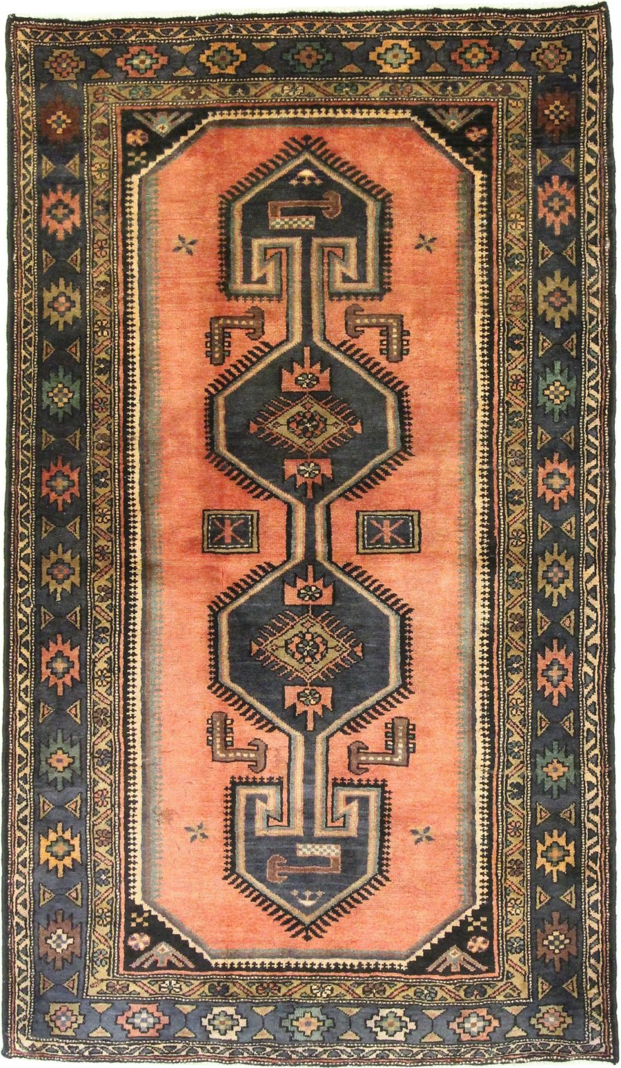 Hand-knotted Persian Zanjan carpet