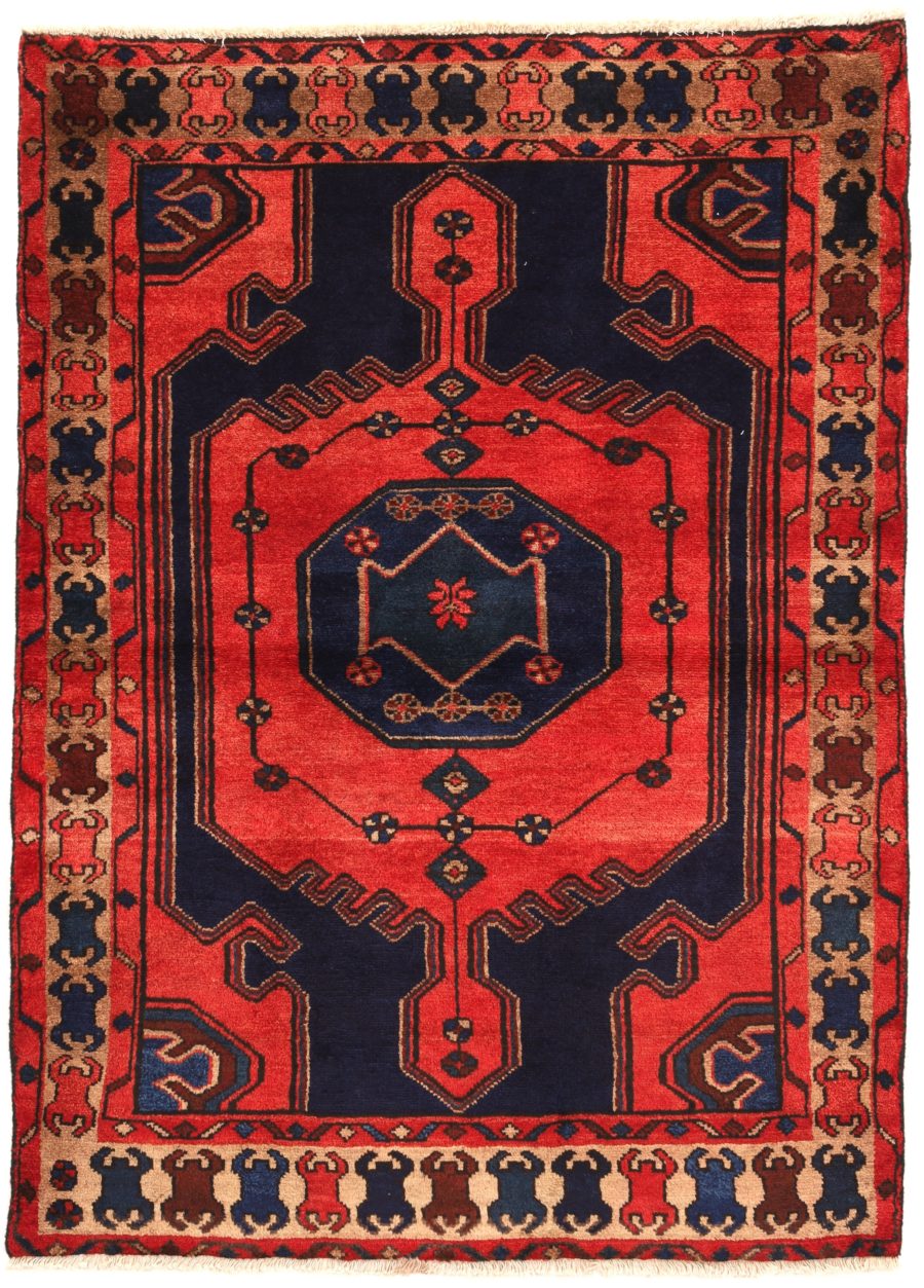 Hand-knotted Persian Zanjan carpet