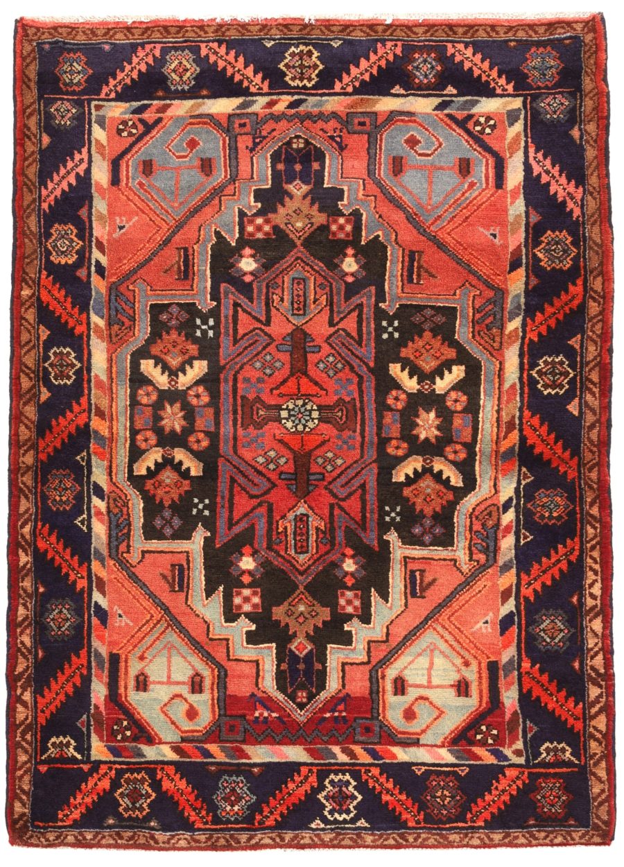 Hand-knotted Persian Zanjan carpet
