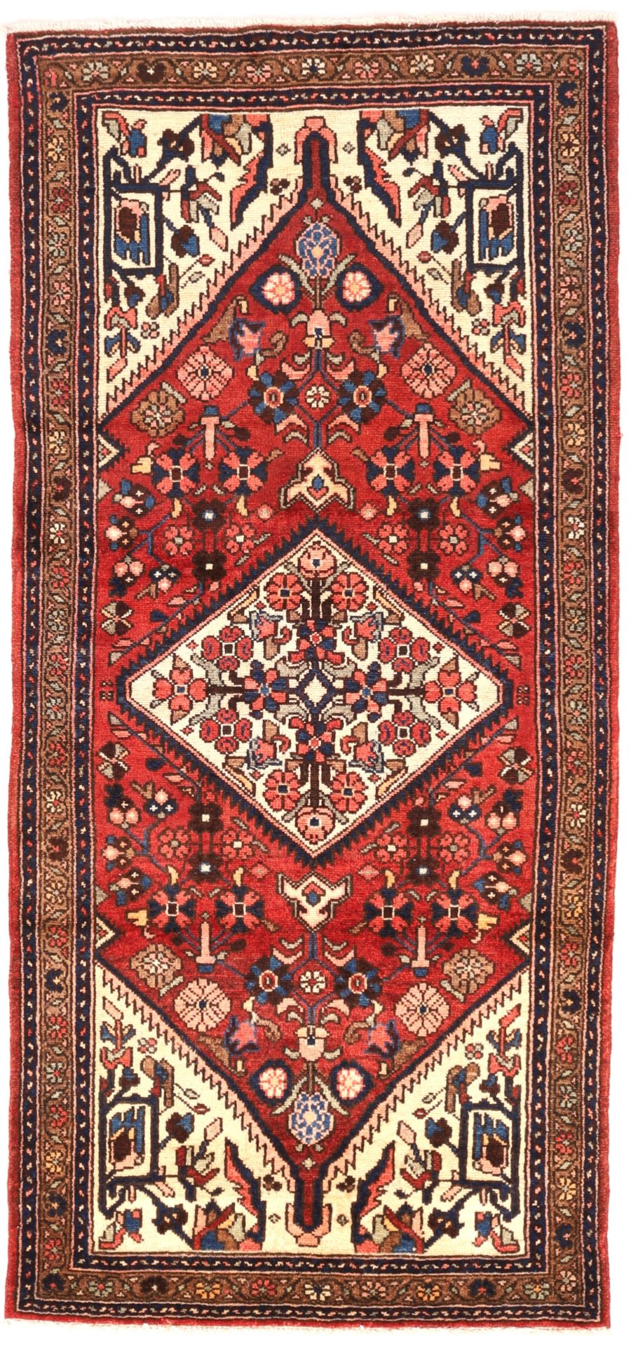 Hand-knotted Persian Zanjan carpet