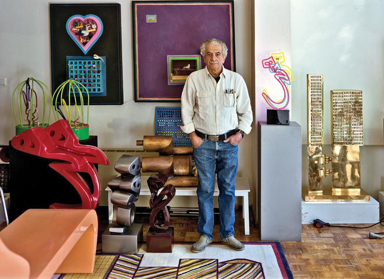 Parviz Tanavoli in his studio Parviz Tanavoli in his studio
